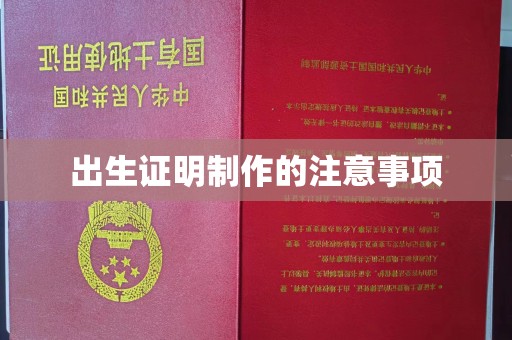 孟村出生证明制作的注意事项