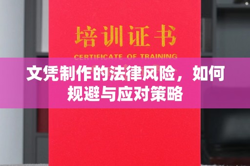 孟村文凭制作的法律风险，如何规避与应对策略