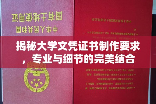 孟村揭秘大学文凭证书制作要求，专业与细节的完美结合